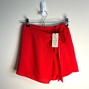 Gab Kate Women's Vibrant Red Skort